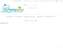 Tablet Screenshot of myaquaponics.co.za